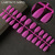 Boutique Matte Solid Color Short Ballet Fake Nails Nail Tips Wear Armor Cross-Border Supply