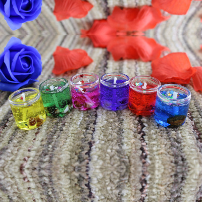 Creative DIY Candle Set Seafood Crystal Glass Wax Filling Raw Material Handmade Romantic Party Jelly Candle