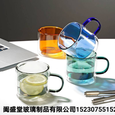 Double Layer Glass Cup Animal Double Layer Glass Cup Borosilicate Glass Double-Layer Cup