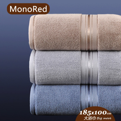 Factory Direct Sales Class A Cotton Large Bath Towel Thickened Beauty Salon Bath Towels Soft Water Absorption plus Size 185 X100