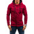 Foreign Trade Men's Casual Brushed Hoody Foreign Trade European and American Men's Zipper Hooded Sweatshirt Autumn and Winter Simplicity Baggy Coat