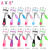 Black Ribbon Comb Eyelash Curler Peach Heart Fan-Shaped Wide-Angle Comb Side Clip Beauty Curling False Eyelash Tools