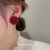 Flocking Flower Earrings French Retro Fashion Design Sense Earrings Niche Temperament Earrings Wholesale for Women