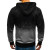 Foreign Trade Men's Clothing European and American 3D Digital Printed Hood Sweater Men's Gradient Design Top Men's Factory Direct Sales Export