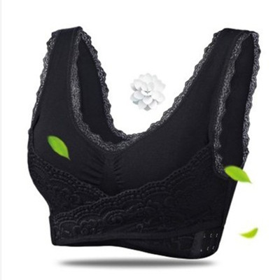 No Steel Ring Cross Side Buckle Lace Sports Thin Underwear Breathable Fitness Yoga Sleep Bra