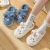 Cute Cotton Slippers Women's Autumn and Winter Plush Cartoon Home Indoor Non-Slip Soft Bottom Heel-Wrapped Plush Slippers Men