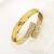 Gold Bracelet Female Original Design Fashion Small Glossy Asymmetric Inlaid Brick High-Grade Personality Hot Sale Hand Jewelry