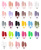 12 Grid Solid Color Glossy Frosted Square Pointed Water Drop Ballet Fake Nails Nail Sticker Wear Nail Custom Matching