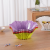 Melamine Customizable Fruit Snack Decoration Imitation Porcelain Fruit Plate European Purple Living Room Dining Room