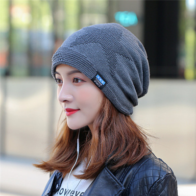Autumn Five-Pointed Star Toque Personality Trend Ladies Pullover Hat Windproof Warm Knitted Hat Factory Direct Sales