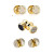 Tiktok Magnetic Pearl Ear Clip Full-Jeweled Stud Earrings Summer New Non-Pierced Earrings Magnet Pearl Ear Studs