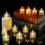 Refraction Projection Electric Candle Lamp LED Ambient Light Cross-Border Acrylic Transparent Candle Lamp