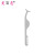 Color Color Titanium False Eyelash Aid Grafting Eyelash Tweezers Stainless Steel with Comb Eyebrow Tool Packaging