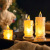 Electronic Candle Led Crystal Light-Emitting Candle Light Simulation Fake Candle Proposal Birthday Decorations Arrangement Transparent Candle