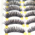 Fake Eyelashes Taiwan 10 Pairs Thick Cross Nude Makeup Eyelash Factory Wholesale Production