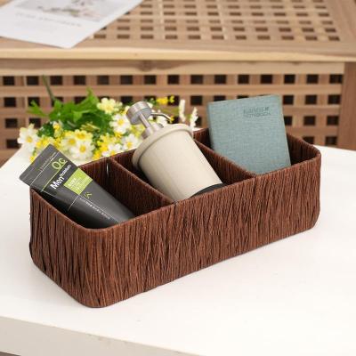 Rattan-like Storage Box Cosmetics Storage Box Desktop Organize Fantastic Ins Style Storage Box Wholesale