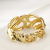 Hollow Bracelet Wholesale Women Carved Original Design Fashion Spring Zinc Alloy Foreign Trade Gold-Plated Clothing Ornament