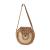 Trendy Women's Bags Papyrus Woven Bag Brass Buckle Flip round Bag Southeast Asian Ethnic Style Straw Bag