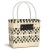 Trendy Women's Bags Ins Style Black and White Pp Woven Bag Moisture-Proof Plaid Striped Large Capacity Vegetable Basket