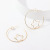 Europe and America Cross Border New Temperament Exaggerating Earrings Five-Pointed Star Hoop and Pearl Earrings Ornament