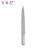 Black Silver Oblique Mouth with Comb Eye Tweezer Tail Comb Tweezers Hair Pulling Beard Beard Men and Women Beauty Tools