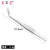 Stainless Steel Hair Planting Clip Grafting Eyelash Tweezers Elbow Tweezers with Straight Head Clamp Tweezers Factory Direct Supply Spot