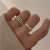 Fashion Design Niche Personality Affordable Luxury High Sense Index Finger Ring Exquisite Silver Cool Jewelry Ring