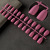 Boutique Matte Solid Color Short Ballet Fake Nails Nail Tips Wear Armor Cross-Border Supply