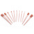 New 11 PCs Shoushoulang Flat Tail Brush Portable Models Girl Heart Pink Makeup Brush Set Beauty Tools Wholesale