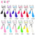 A4 Chrome Comb Eyelash Curler Multi-Color Comb Wide-Angle Edge Beauty False Eyelashes Auxiliary Curler Beauty Tools
