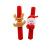 Luminous Plush Christmas Ring Pop Luminous Christmas Bracelet Santa Claus Wrist Strap Gift Toy with Light