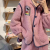 Cute Coral Fleece Pajamas for Female Students Ins Autumn and Winter New Thickened Fleece-Lined Outer Wear Home Wear Two-Piece Suit