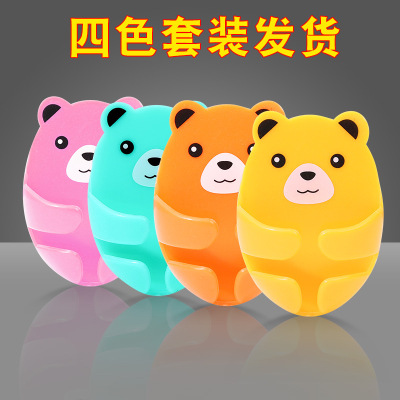 Cartoon BEBEAR Punch-Free Plug Hook Plug Hook Power Socket Kitchen Bear Plug Storage Hook