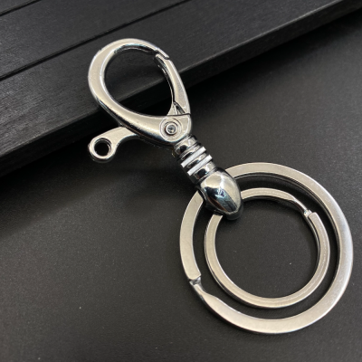 Linshi 307 Keychain Alloy Key Ring Simple Double Ring Small Buckle Cross-Border Southeast Asia Middle East Africa Hot Sale Products