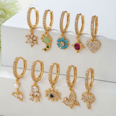 Wholesale Classic Simple Ornament Female Copper Earrings Autumn Elegant Ins Style High Sense Ear Clips Earrings