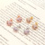 Pink Cute Kitty Ear Bone Stud Korean Style Small Animal Earrings Puncture Twist Ball Earrings Ins