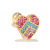 Classic Love Series Ear Bone Stud Pink Girly Style Peach Heart Stud Earring Puncture Twist Ball Ornament Wholesale