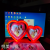 Love Heart Peach Heart With Light Led Magic Mirror