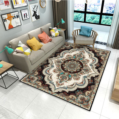 Cross-Border Carpet Living Room Coffee Table Sofa Bedroom European-Style Floor Mat Bright Classical Court Carpet Long Floor Mat