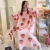 Autumn and Winter Flannel Long-Sleeved Nightdress for Women plus-Sized plus Size Long Cute Loose Girls' Nightdress