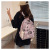 2022 New Personalized Backpack Graffiti High School Students Schoolbag Female Outdoor Leisure Travel Backpack without Pendant