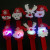 Luminous Plush Christmas Ring Pop Luminous Christmas Bracelet Santa Claus Wrist Strap Gift Toy with Light