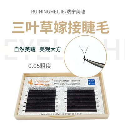 False Eyelashes 0.05 Clover Grafting Flowering Planting Not Scattered Root Soft Eyelash Factory Wholesale