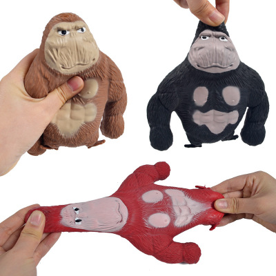 Spot Internet Celebrity Sand Gorilla Toy Squeezing Toy Stretch Decompression Sandbag Deformation Pat Vent Decompression Toy