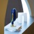 Electroplated Penguin Gold High-Grade Blue Glazed Ceramic Decoration Ins Entry Luxury Home Hallway Night Light next to Soft Decoration