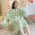 Autumn and Winter Flannel Long-Sleeved Nightdress for Women plus-Sized plus Size Long Cute Loose Girls' Nightdress