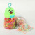 Korean Cartoon Bird Bottle Disposable Small Rubber Band Thickened Macaron Color Series Hair Band High Elasticity Hair Ring Hair Rope