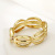Irregular Bracelet Wholesale European and American Foreign Trade Export Fashionable Golden Small Glossy Exaggerated Personalized Wind Costume Accessories