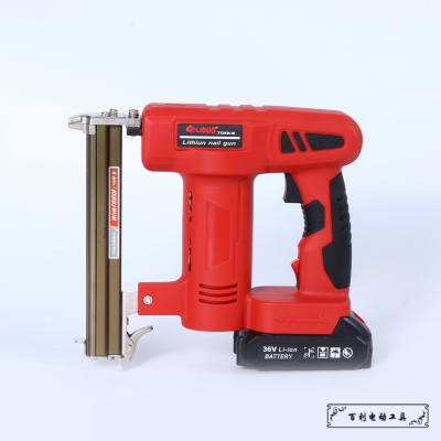 Household Electric Nail Gun Rechargeable Staple Gun Straight Nail Gun Woodworking Fast Non-Nail Door Hoy U-Type Pneumatic Strip Nail Gun Lithium Battery Pneumatic Nail Gun