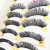 Chemical Fiber False Eyelashes 10 Pairs Eyelash Multiple Options Thick Curl Eyelash Factory Wholesale